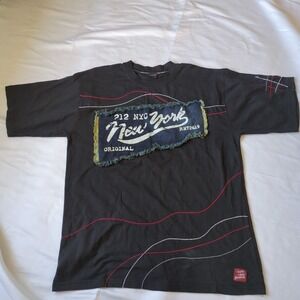 NYC 212 New York City Series Collection Denim Jeanz Den*im Shirt Mens XL Y2K